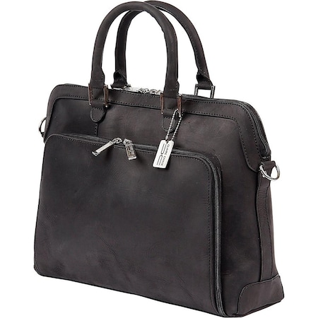 Claire Chase Charlotte Briefcase, Rustic Black 600004991930